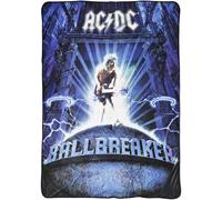 AC/DC Blanket Ballbreaker 150 x 200 cm Coral Fleece Cuddly Blanket ACDC Sofa Blanket Music Band Rock Band Fan Item Warm Soft Fluffy Gift Oeko-Tex
