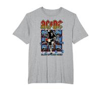 AC/DC Blow Up Your Video Retro Graphic T-Shirt, Men's Big and Tall, Heather Grey, 6X Tall