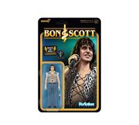 Super7 Bon Scott (Leopard Print) - 3.75" Bon Scott Action Figure with Accessory Classic Rock Collectibles and Retro Toys