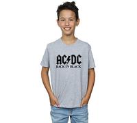 AC/DC Boys Back in Black Logo T-Shirt 7-8 Years Sport Grey
