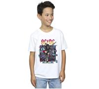 AC/DC Boy's Blow Up Your Video Jump T-Shirt in White | Size: 12-13 Years AC/DC White 12-13 Years