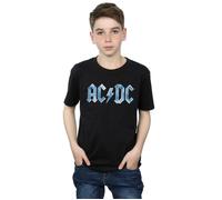 AC/DC Boy's Blue Ice Logo T-Shirt in Black | Size: 3-4 Years AC/DC Black 3-4 Years