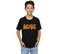 AC/DC Boys Fire Logo T-Shirt 12-13 Years Black