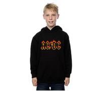 AC/DC Boy's Flames Logo Hoodie in Black | Size: 3-4 Years AC/DC Black 3-4 Years