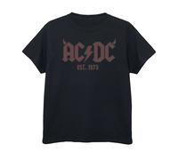 AC/DC Boy's Horn Logo T-Shirt in Black | Size: 3-4 Years AC/DC Black 3-4 Years