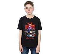 AC/DC Boys in Rock We Trust Album Cover T-Shirt Black 12-13 Years