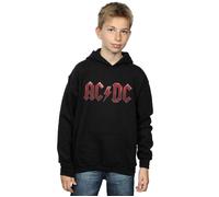 AC/DC Boy's Red Ice Logo Hoodie in Black | Size: 3-4 Years AC/DC Black 3-4 Years
