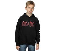 AC/DC Boy's Red Ice Logo Hoodie in Black | Size: 9 Years AC/DC Black 9 Years