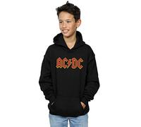 AC/DC Boys Red Logo Hoodie Black 12-13 years(X-Large)