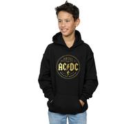 AC/DC Boy's Rock N Roll Damnation Hoodie in Black | Size: 7-8 Years AC/DC Black 7-8 Years