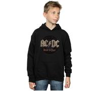 AC/DC Boy's Rock Or Bust Hoodie in Black | Size: 7-8 Years AC/DC Black 7-8 Years