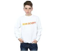 AC/DC Boy's Shattered Logo Sweatshirt in White | Size: 5-6 Years AC/DC White 5-6 Years