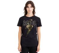 AC/DC Camo Bolt Ladies T Shirt, Black AC/DC Black S