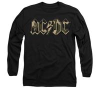 AC/DC Camo Logo Mens Long Sleeve T Shirt, Black, Small