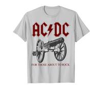 AC/DC - Canon T-Shirt, Men, Silver Grey, Large