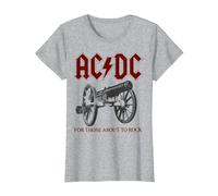 AC/DC - Canon T-Shirt, Women, Heather Grey, Large