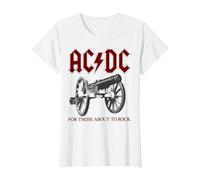 AC/DC - Canon T-Shirt, Women, White, Medium