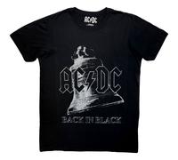 AC/DC Carbon T-Shirt: Back In Black Bell (Black) OFFICIAL NEW