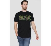 AC/DC Checkerboard Gradient Logo Unisex T-Shirt, Black | Size: Large AC/DC Black L