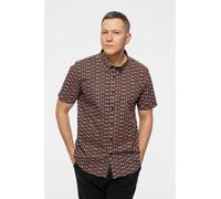 AC/DC Classic Band Logo Repeat Casual Shirt in Black | Size: XL AC/DC Black XL