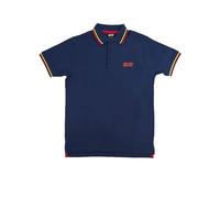 AC/DC Classic Design Adults Polo Shirt - Official Licensed Rock Music Icons Short Sleeved Polo Shirt - 100% Cotton (UK, Alpha, One Size, Regular, Regular, M, Navy Blue)