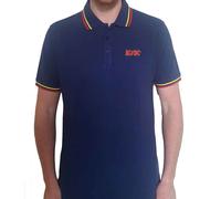 AC/DC Classic Logo Polo Shirt Official Tee T-Shirt Mens
