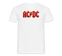 AC/DC Classic Logo with Lightning Bolt Men's T-Shirt White
