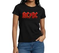 AC/DC Classic Logo with Lightning Bolt Women's T-Shirt Black
