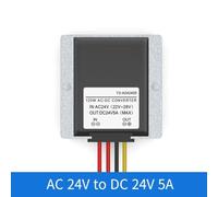 AC-DC Converter 24V to DC 24V 5A 120W Power Supply with IP68 Waterproof and Overheat Protection for Industrial Use, Silver