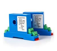 AC DC Current Sensor 0-5A 10A Input 0-10V 4-20mA Output Analog Signal Converter Sensor Current Transmitter(15mm,DC 0-10A_0-20MA OUTPUT_DC-24)