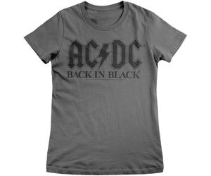 AC/DC Damen Back In Black Girly Tee PS-5-ACDC004-H91-9