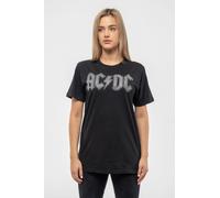 AC/DC Diamante Voltage Band Logo T-Shirt in Black | Size: Medium AC/DC Black M