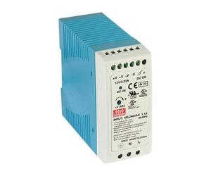 AC/DC DIN Rail Power Supply, 5V, 6A, 30W - MDR-40-5
