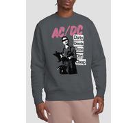 AC/DC Dirty Deeds Crew Sweatshirt, Charcoal AC/DC Charcoal M