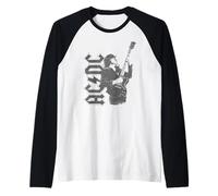 AC/DC Distressed Tonal Angus Raglan Baseball Tee