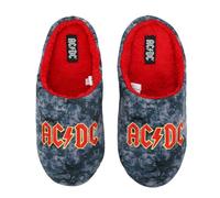 AC/DC Embroidered logo Tie-Dye Scuff Slippers, Multicolored, M