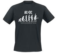 AC/DC - Evolution Of Rock - T-Shirt - black - S - 100% Cotton S
