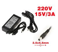 AC DC External Power Supply - 220V To 15V 3A Tip 2.5x5.5mm
