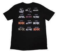 AC/DC Fifty Years Band Logo History T Shirt