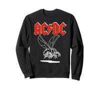 AC/DC Fly On The Wall World Tour 1985 White Lineart Sweatshirt
