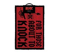 AC/DC For Those About To Knock Zerbino Doormat 60x40cm Pyramid International
