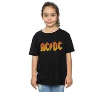 AC/DC Girls Fire Logo T-Shirt 12-13 Years Black