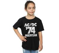 AC/DC Girl's Jailbreak 74 Cotton T-Shirt in Black | Size: 3-4 Years AC/DC Black 3-4 Years