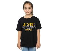 AC/DC Girls PWR UP Portrait Motion T-Shirt Black 9-11 Years