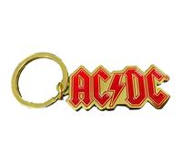 Rock Off officially licensed products AC/DC Gold Band Logo Keyring Keyring One Size