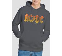 ACDC AC DC Gradient Logo Hoddie Charcoal M Grey