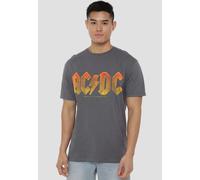 AC/DC Gradient Logo Unisex T-Shirt, Charcoal | Size: Large AC/DC Charcoal L