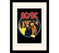 Ac/dc Group Shot Mounted Print Multicoloured (40Cm X 30Cm)