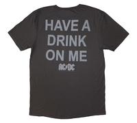 AC/DC Unisex T-Shirt: Have A Drink On Me (Back Print) (X-Large)