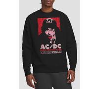 AC/DC High Voltage Live 1975 Crew Sweatshirt, Black | Size: Small AC/DC Black S